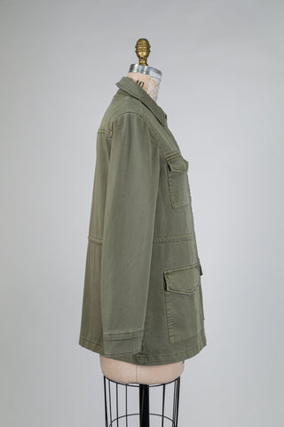 Military green utility jacket (36-40-42)