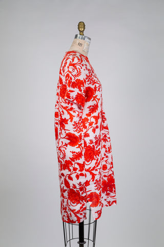 Orange floral dress (4 to 10)