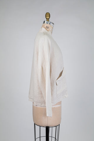 Beige linen jacket (8+14)