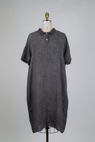 Black Washed Oversized Sweater Dress (S+)