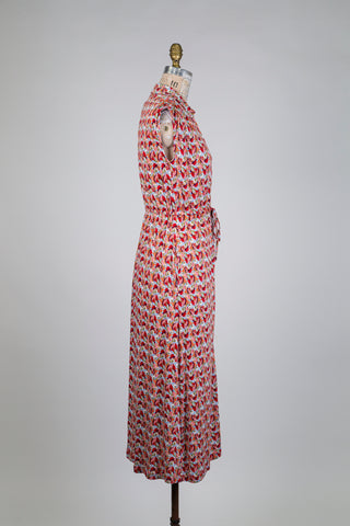 Multicolor graphic shirt dress (S)