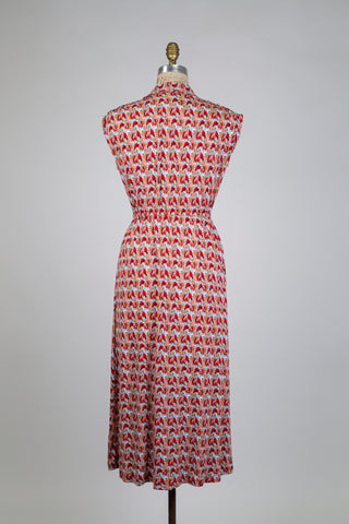 Multicolor graphic shirt dress (S)