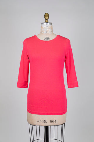 Coral pink soft t-shirt (4)
