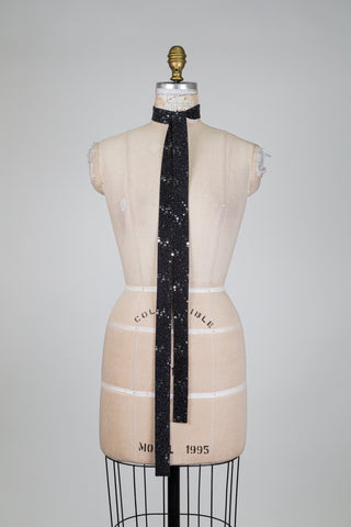 Colonel noir à paillettes argent (TU)