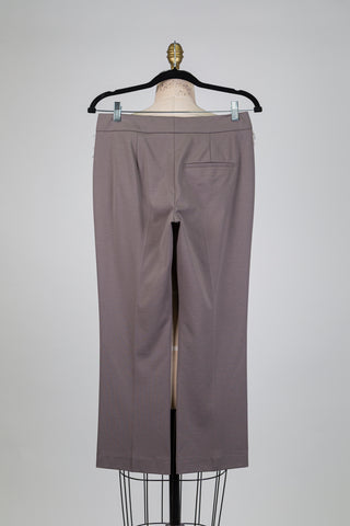 Pantalon tailleur gris taupe (6 à 14)