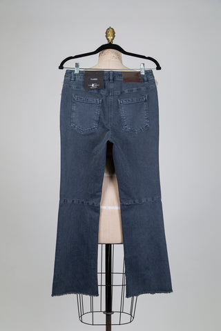 Pantalon denim bleu acier délavé à taille bijoux (6 à 12)