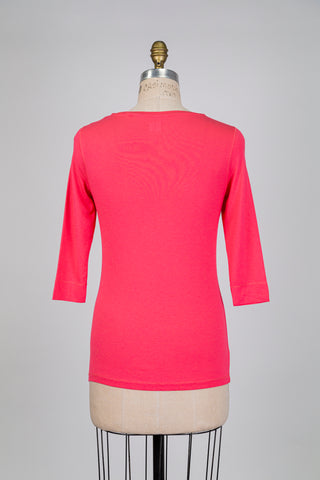 Coral pink soft t-shirt (4)