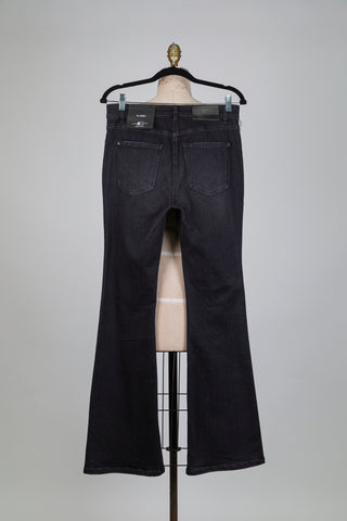Pantalon denim noir à galons de strass (6-8-12)