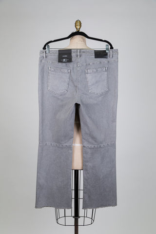Pantalon denim gris à taille bijoux (10+16)
