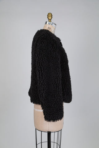 Veste noire effet mouton (4-10-16)