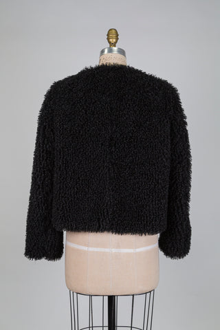 Veste noire effet mouton (4-10-16)