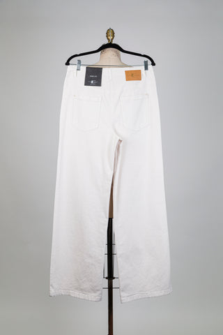 Pantalon denim crème taille bijoux (8 à 12)