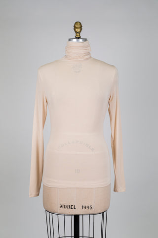 Chandail col roulé crème (6)