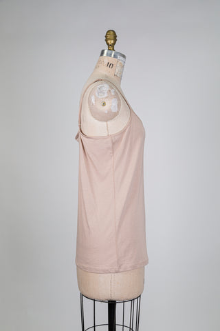 Camisole douceur beige à fines bretelles (12+14)