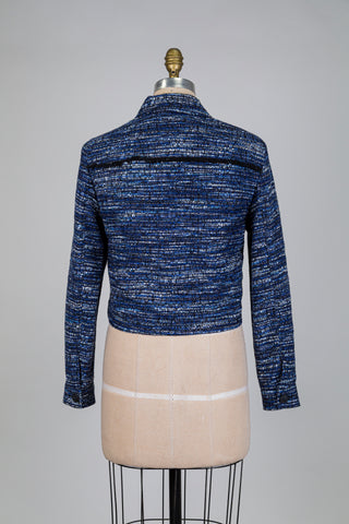 Blue and white tweed Spencer (4)