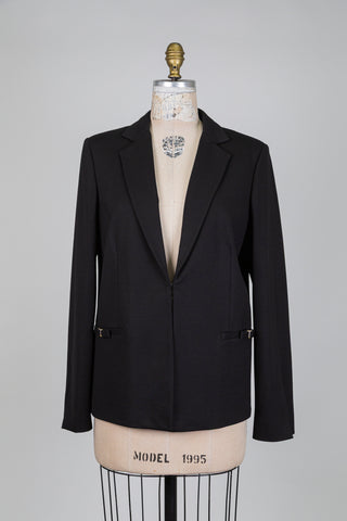 Black blazer with jeweled pockets (10 to 16)