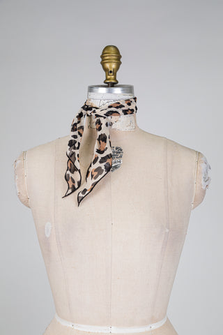 Foulard DANDY léopard diaphane (TU)