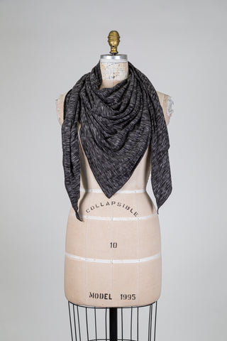 Châle gris chiné moelleux (TU)