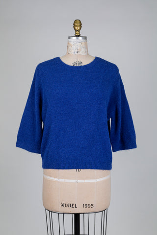 Chandail en tricot bleu royal (6+)