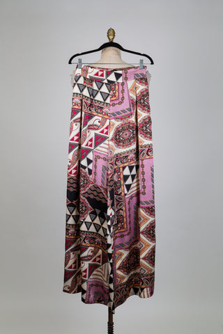 Pantalon rose à motif graphique (XS+S)