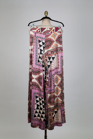 Pantalon rose à motif graphique (XS+S)