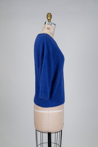 Chandail en tricot bleu royal (6+)