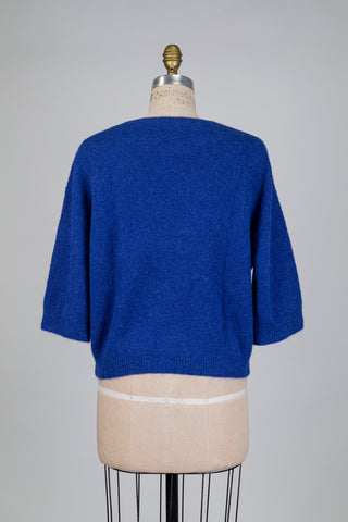 Chandail en tricot bleu royal (6+)