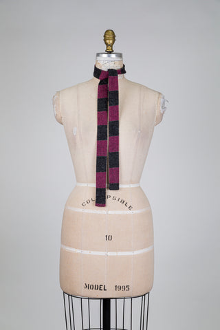 Colonel en lainage à rayures gris et rose (TU)