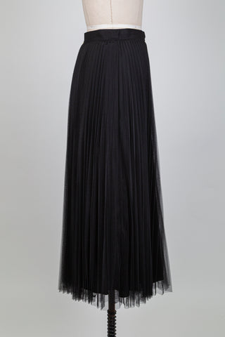 Jupe noire en tulle plissé vaporeux (8)