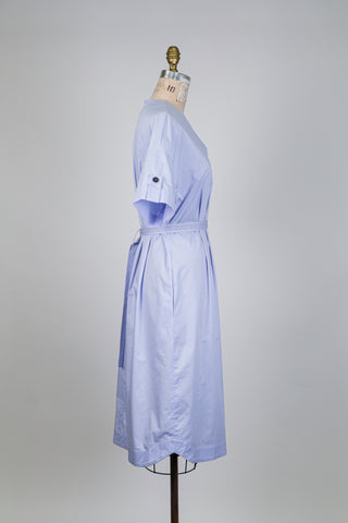 Robe à pinces lavande en popeline de coton (8)