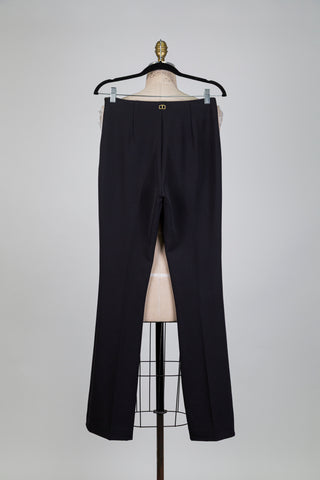 Pantalon noir jambe bootcut (4-12-14)