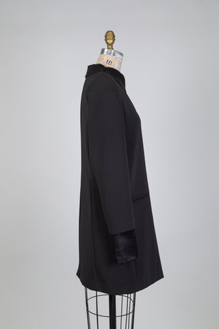Shirt dress with satin details (US 8+10)