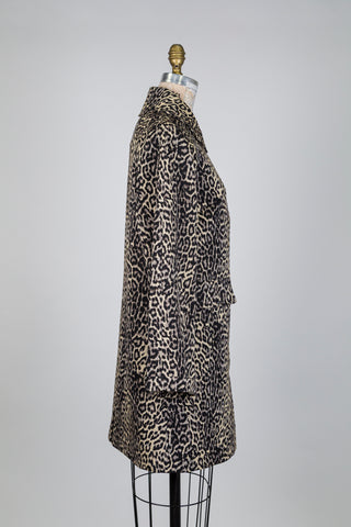 Veste mi-longue en jacquard léopard (6)