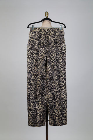 Pantalon tailleur en jacquard léopard (6)