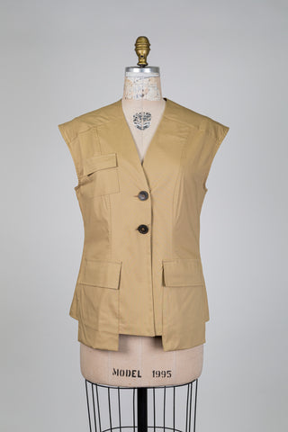 Veste style safari cintrée camel (S)