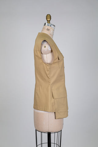 Veste style safari cintrée camel (S)