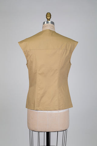 Veste style safari cintrée camel (S)