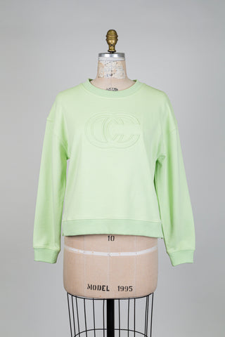 Chandail en molleton vert lime (6)