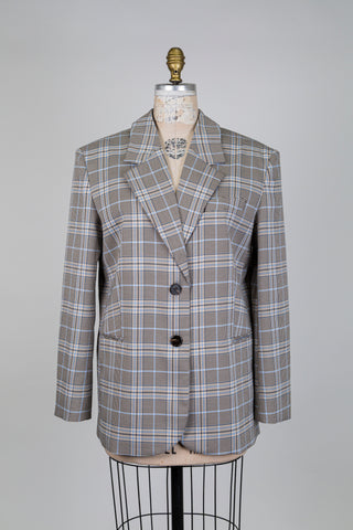 Blazer prince de galles bleu et noir (6+)