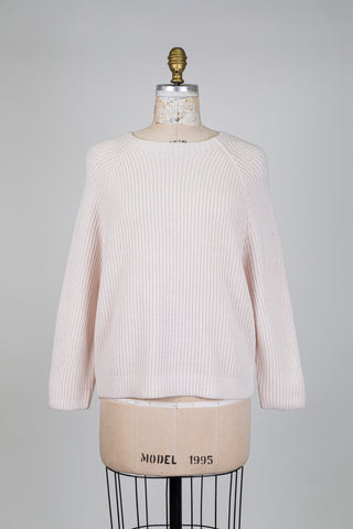 Ecru ribbed knit sweater (6)