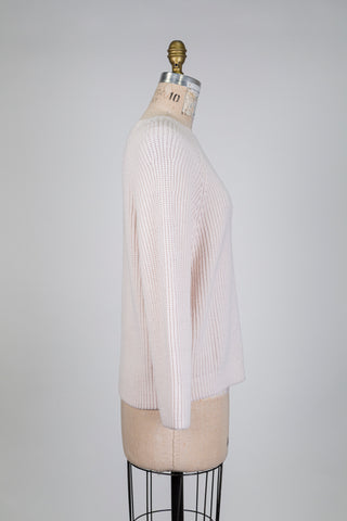 Ecru ribbed knit sweater (6)
