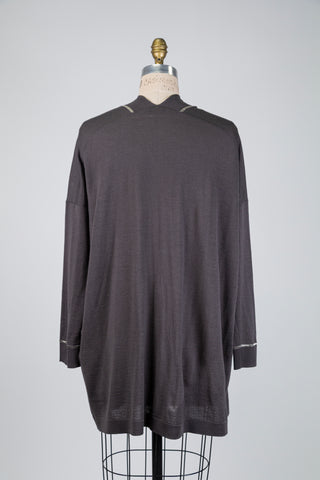 Cardigan anthracite à détails lumineux (6+)