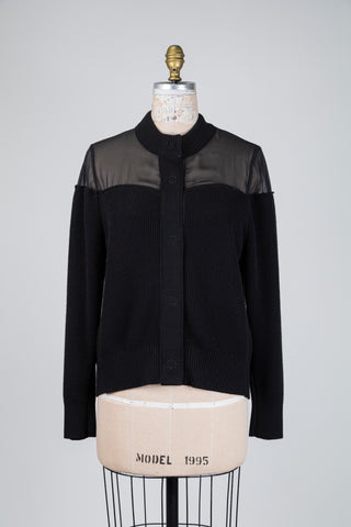 Black two-material cardigan (8)