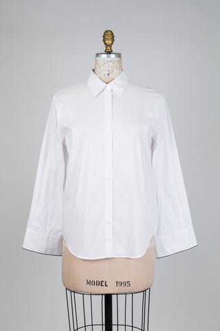 Chemisier blanc classique à strass (6)