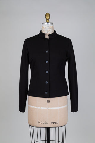 Black jacket with mandarin collar (XS-SML-XL)
