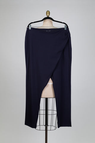 Pantalon effet portefeuille marine (L+XL)