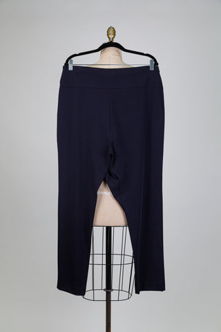 Pantalon effet portefeuille marine (L+XL)