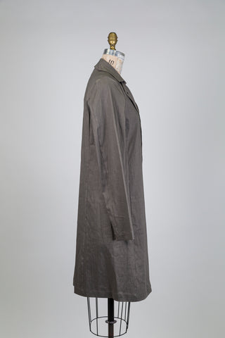 Concrete grey techno linen blazer jacket (L)