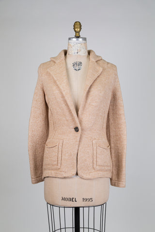 Heathered beige blazer-style jacket (6)