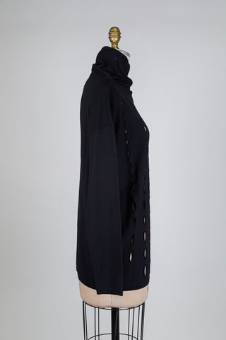 Tunique noire gouttes de lumière (TU)